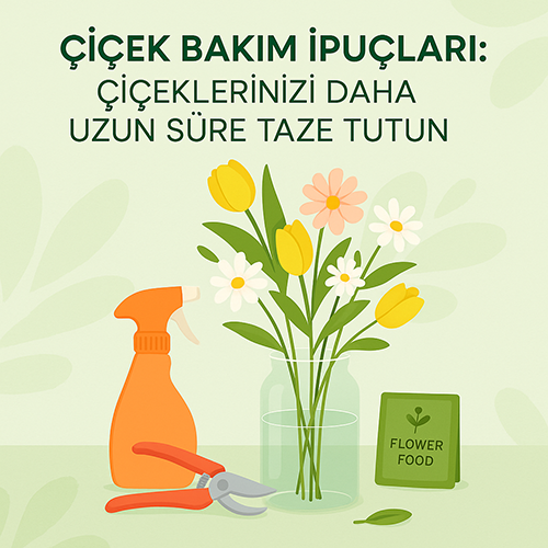 Çiçek Bakım İpuçları: Çiçeklerinizi Daha Uzun Süre Taze Tutun